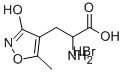 β-氨基-2,3-二氢-5-甲基-3-氧代-4-异恶唑丙酸氢溴酸盐（1：1）, 118896-96-1, 结构式