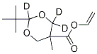 2-tert-Butyl-5-methyl-1,3-dioxane-5-carboxylic Acid Vinyl Ester-d3 结构式