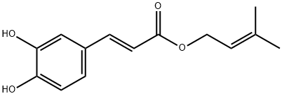 3-メチルブタ-2-エン-1-イル (2E)-3-(3,4-ジヒドロキシフェニル)プロパ-2-エノアート