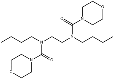 N,N'-ethylenebis(N-butylmorpholine-4-carboxamide) Structure