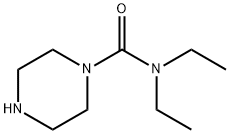 1-(N,N-ジエチルカルバモイル)ピペラジン 化学構造式
