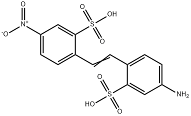 4-硝基-4'-氨基二苯乙烯-2,2'-二磺酸 结构式