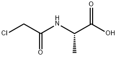 氯乙酰基-DL-丙氨酸 结构式