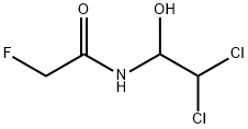 N-(2,2-ジクロロ-1-ヒドロキシエチル)-2-フルオロアセトアミド 化学構造式