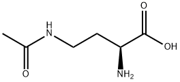 (S)-4-アセチルアミノ-2-アミノ酪酸 化学構造式