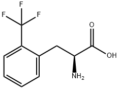 2-(トリフルオロメチル)-L-フェニルアラニン HYDROCHLORIDE 化学構造式