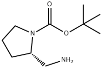 (S)-1-N-叔丁氧羰基-2-(氨基乙基)吡咯烷, 119020-01-8, 结构式