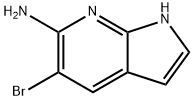 5-ブロモ-1H-ピロロ[2,3-B]ピリジン-6-アミン 化学構造式