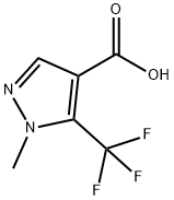 1-甲基-5-三氟甲基-1H-吡唑-4-羧酸, 119083-00-0, 结构式