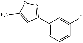 5-AMino-3-(3-fluorophenyl)isoxazole Structure