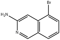 5-溴异喹啉-3-胺 结构式