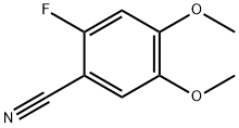 2-フルオロ-4,5-ジメトキシベンゾニトリル 化学構造式