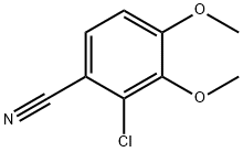 2-氯-3,4-二甲氧基苯甲腈 结构式