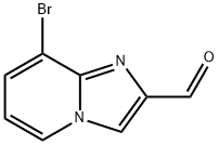 8-溴-咪唑并[1,2-A]吡啶-2-甲醛 结构式