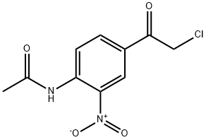 2-硝基-4-(2-氯乙酰基)-乙酰苯胺, 119457-11-3, 结构式