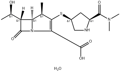 3-[5-(二甲基氨基甲酰基)哌啶-3-基]硫]-6-(1-羟乙基)-4-甲基-7-氧代-1-氮杂二环[3.2.0]庚-2-烯-2-甲酸