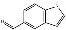 インドール-5-カルボキシアルデヒド 化学構造式