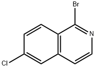 1-溴-6-氯异喹啉 结构式