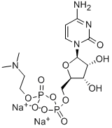 CYTIDINE-5'-DIPHOSPHO-DIMETHYLAMINOETHANOL SODIUM SALT Struktur