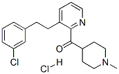 (1-Methyl-4-piperidinyl)[3-[2-(3-chlorophenyl)ethyl]pyridinyl]methanone hydrochloride Structure