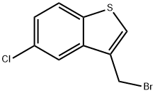 3-(ブロモメチル)-5-クロロベンゾ[b]チオフェン 化学構造式
