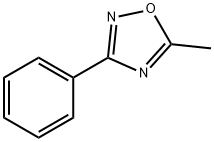 5-甲基-3-苯基-1,2,4-三恶唑, 1198-98-7, 结构式