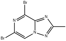 6,8-二溴-2-甲基-[1,2,4]三唑并[1,5-A]吡嗪, 1198475-31-8, 结构式