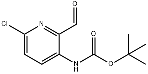 CarbaMic acid, N-(6-chloro-2-forMyl-3-pyridinyl)-, 1,1-diMethylethyl ester|N-(6-氯-2-甲酰基吡啶-3-基)氨基甲酸叔丁酯