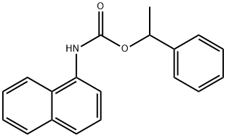 Carbamic acid, 1-naphthalenyl-, 1-phenylethyl ester (9CI) Structure