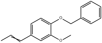 1-苄氧基-2-甲氧基-4-丙烯基苯 结构式