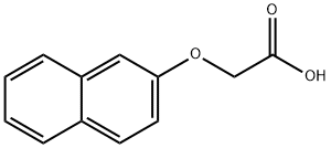 2-ナフチルオキシ酢酸 化学構造式