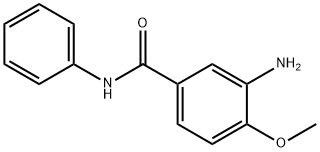 3-氨基-4-甲氧基苯甲酰苯胺, 120-35-4, 结构式