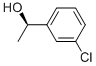 (R)-(+)-1-(3-クロロフェニル)エタノール 化学構造式