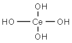 Cerium tetrahydroxide Struktur