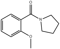 1-(2-メトキシベンゾイル)ピロリジン 化学構造式