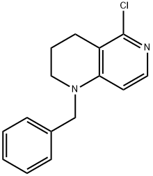 1-BENZYL-5-CHLORO-3,4-DIHYDRO-2H-1,6-NAPHTHYRIDINE, 1201785-17-2, 结构式