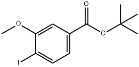 4-Iodo-3-methoxy-benzoic acid tert-butyl ester Struktur