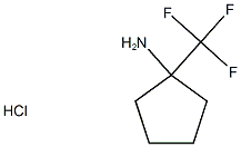 (±)-1-(三氟甲基)环戊胺 盐酸盐, 1202865-05-1, 结构式