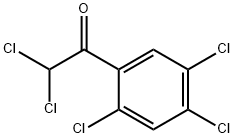 ジクロロメチル(2,4,5-トリクロロフェニル)ケトン 化学構造式