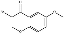 2',5'-ジメトキシ-α-ブロモアセトフェノン 化学構造式