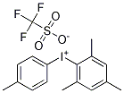 (4-甲苯基)(2,4,6-三甲苯基)碘鎓三氟甲磺酸盐 结构式