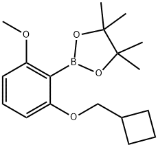 2-CyclobutylMethoxy-6-Methoxyphenylboronic acid pinacol ester Structure