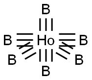 holmium hexaboride  Struktur