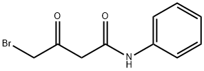 4-ブロモ-3-オキソ-N-フェニルブタンアミド 化学構造式