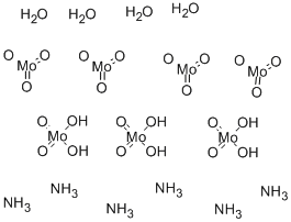 Ammonium molybdate tetrahydrate Struktur