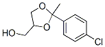2-(4-クロロフェニル)-2-メチル-1,3-ジオキソラン-4-メタノール 化学構造式
