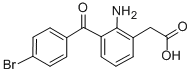 (2-氨基-3-(4-溴苯甲酰)苯基)乙酸钠 结构式