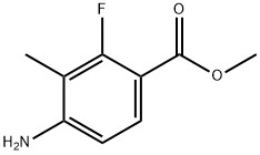 4-氨基-2-氟-3-甲基苯甲酸甲酯, 1206680-26-3, 结构式