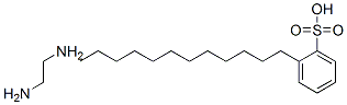 dodecylbenzenesulphonic acid, compound with ethylenediamine (2:1) Structure
