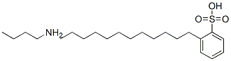 dodecylbenzenesulphonic acid, compound with butylamine (1:1) 结构式